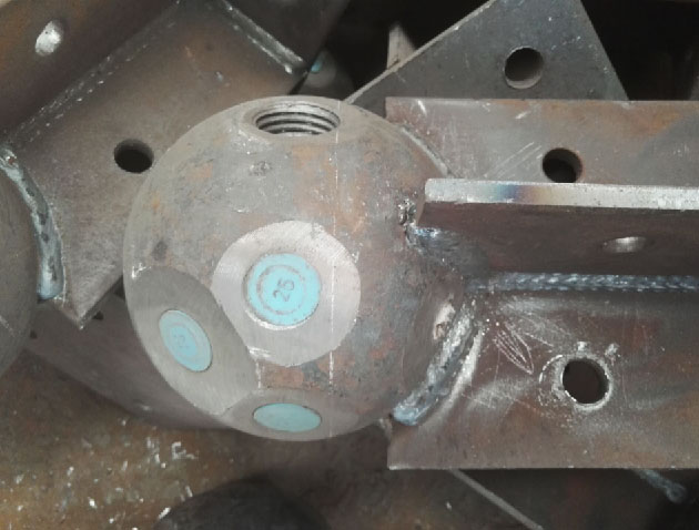 银川螺栓球球塞，网架配件